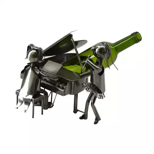 Singer By Piano Bottle Holder